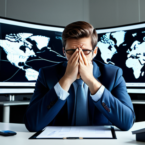 Home 11 A professional individual, appearing subtly overwhelmed by the digital world, in a modest business suit, seated at a modern office desk. The scene features multiple glowing screens displaying abstract notifications and chaotic information streams around the subject, hinting at mental exhaustion and fragmented focus. The overall atmosphere conveys a sense of invisible digital weight. Professional photography, high detail, fully clothed, appropriate attire, safe for work, perfect anatomy, correct proportions, natural pose, well-formed hands, proper finger count, natural body proportions, professional.