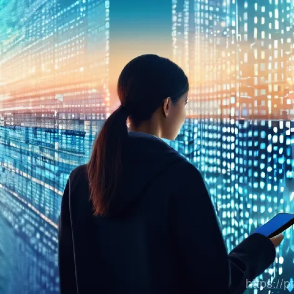 정보 다이어트법을 위한 콘텐츠 정리 방법 - **Prompt:** "A focused adult figure, male or female, dressed in comfortable, modern attire, calmly s...