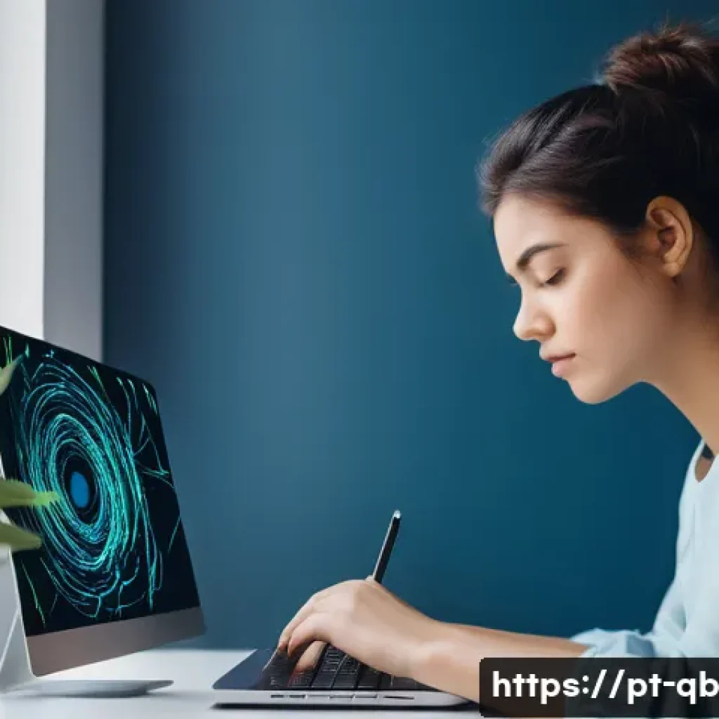 정보 다이어트법과 개인 브랜드 관리 - **Prompt 1: Digital Overload to Serenity**
    "A visually striking image depicting a young woman, m...