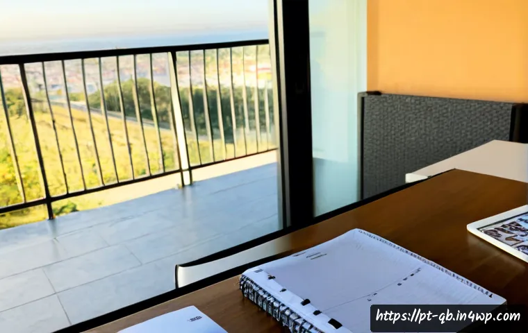 Home 30 정보 다이어트법을 위한 목표 설정 전략 - Photorealistic home office in Lisbon, a focused middle-aged Portuguese woman setting an information ...
